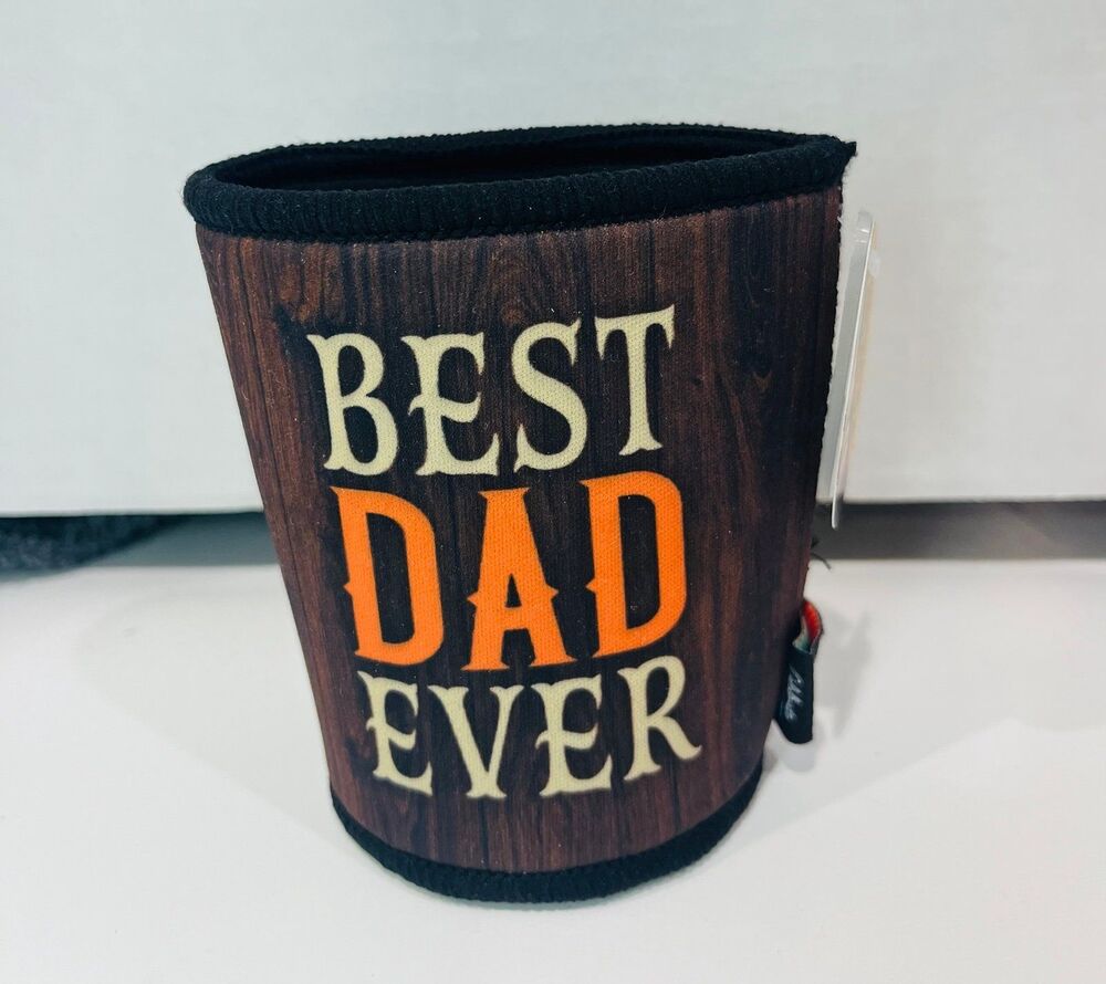 Best Dad Ever From Wife Neoprene 12 Oz Can Cooler Koozie Soft Fathers Day Gift
